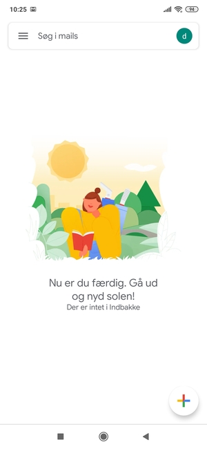 Din konto er klar til brug