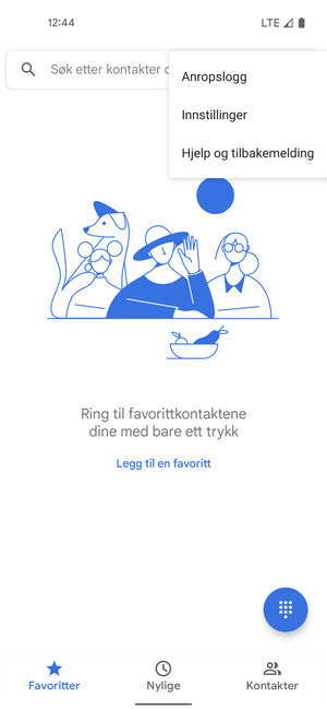 Velg Innstillinger