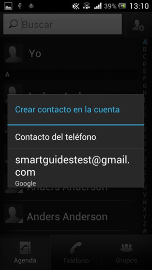 Seleccione su cuenta