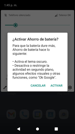Seleccione ACTIVAR