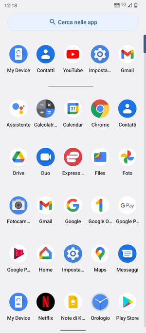 Seleziona Impostazioni