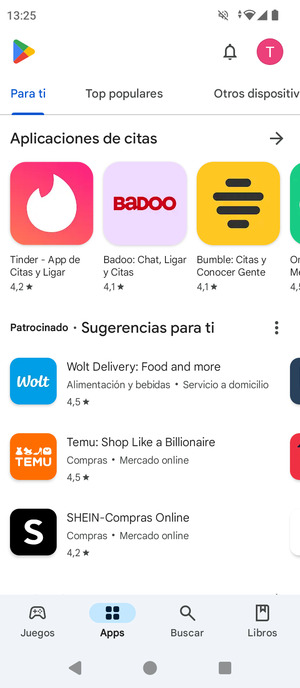 Seleccione Buscar