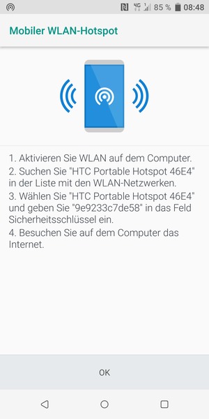 Wählen Sie OK
