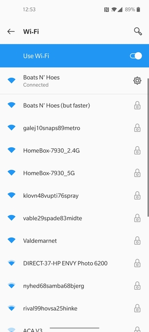 You are now connected to the Wi-Fi network