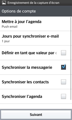 Sélectionnez Suivant
