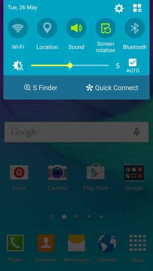 Select the Settings button