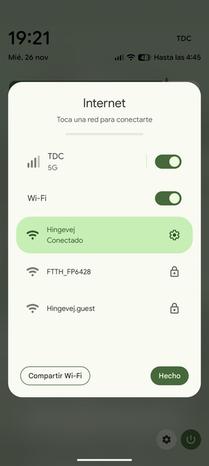 Desactive Wi-Fi