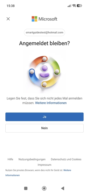 Wählen Sie die gewünschte Option