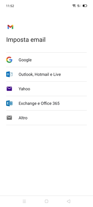 Seleziona Outlook, Hotmail e Live