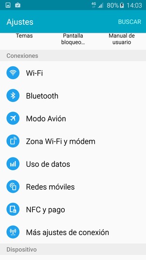 Desplácese y seleccione Redes móviles