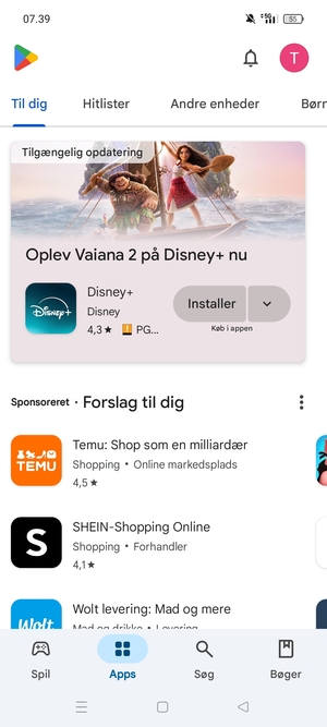 Vælg Søg
