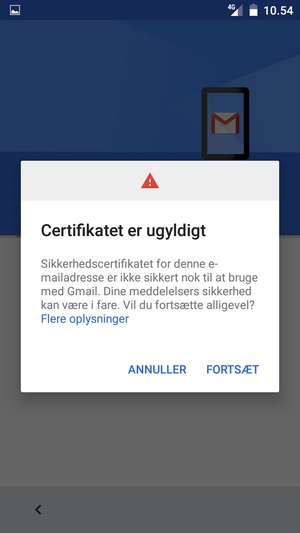 Vælg FORTSÆT