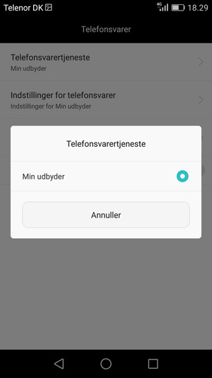Vælg Min udbyder