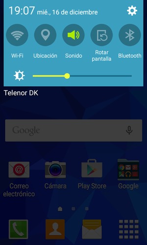 Ajuste el brillo al nivel requerido