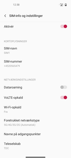 Vælg Navne på adgangspunkter