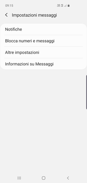 Seleziona Altre impostazioni