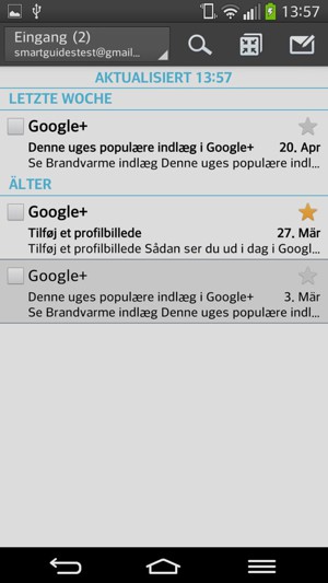 Ihr Gmail/Hotmail Konto ist einsatzbereit