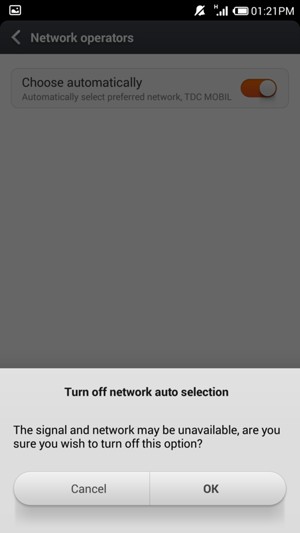 Select OK