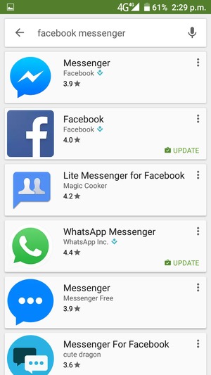 Select the app