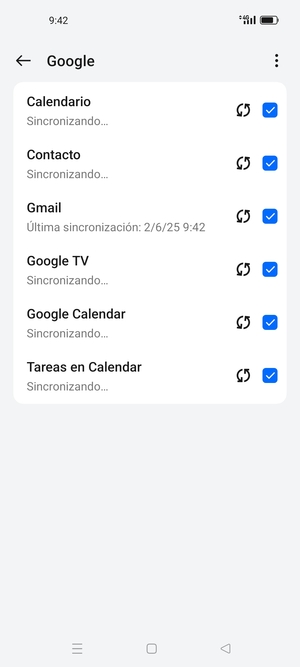 Su información será sincronizada