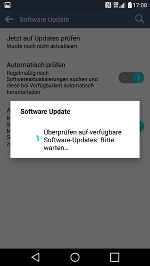 Warten Sie, bis die Suche abgeschlossen ist