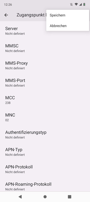 Wählen Sie Speichern