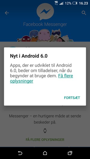 Vælg FORTSÆT
