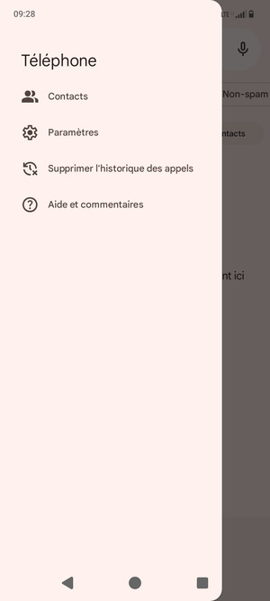 Sélectionnez Paramètres