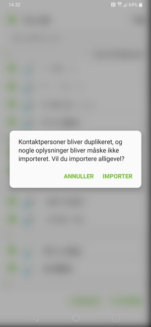 Vælg IMPORTER
