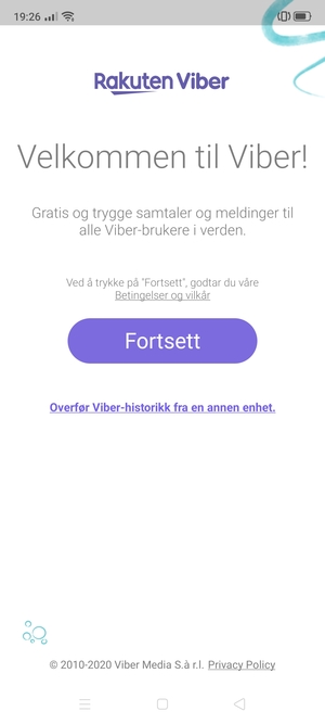 Applikasjonen er klar til bruk