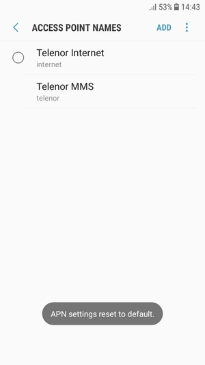 Select ADD