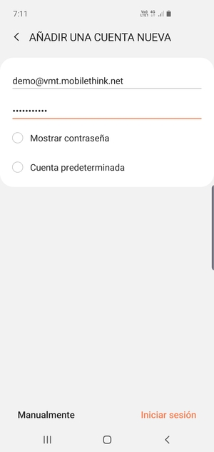 Introduzca su Dirección de correo electrónico y Contraseña. Seleccione Iniciar sesión