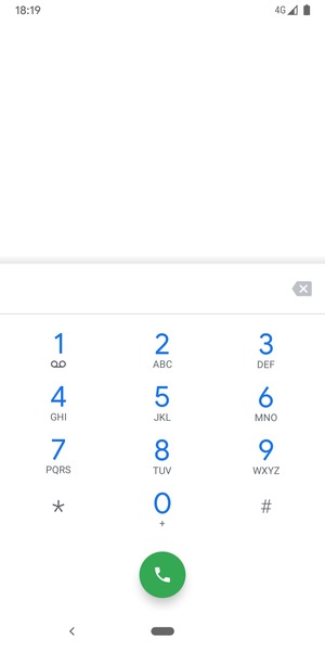 Premi e tieni premuto il numero 1
