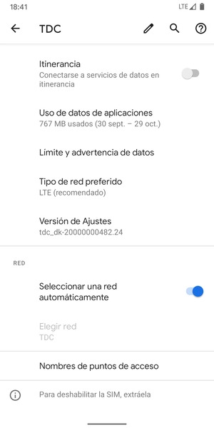 Seleccione Nombres de puntos de acceso