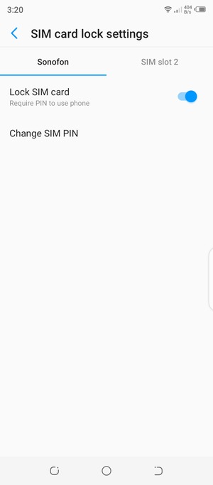 Select Public and select Change SIM PIN