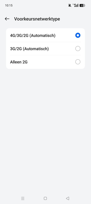 Selecteer uw voorkeursoptie