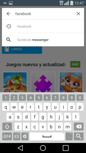 Introduzca el nombre de la aplicación y seleccione Buscar