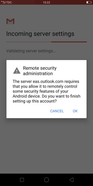 Select OK