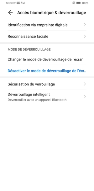 Votre téléphone est maintenant sécurisé par un écran de verrouillage
