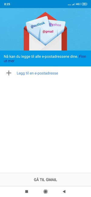 Velg Legg til en e-postadresse