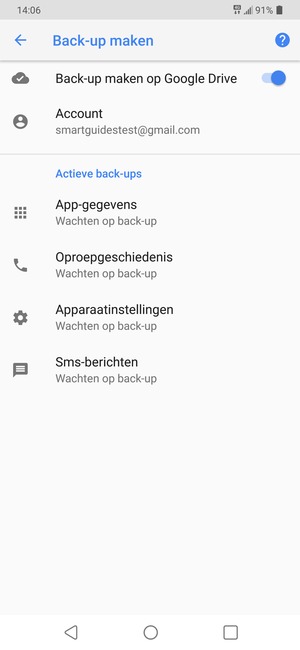 Selecteer Account