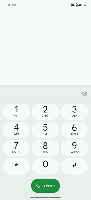Presione y mantenga pulsado el número 1