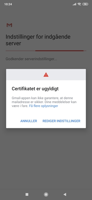 Vælg REDIGER INDSTILLINGER