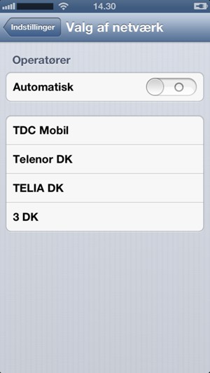 Slå Automatisk fra