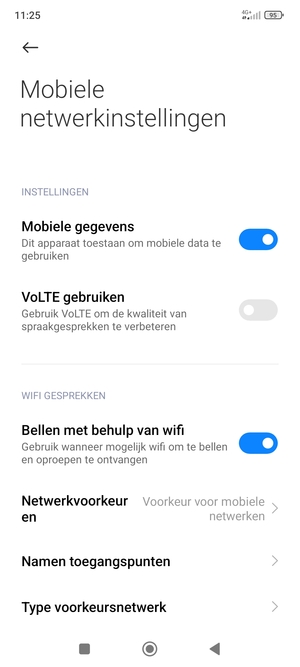 Selecteer Namen toegangspunten