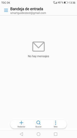 Su Gmail/Hotmail está listo para usar