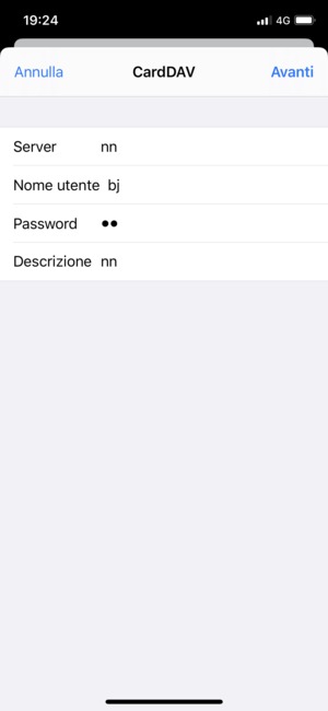 Inserisci le informazioni di Google e seleziona Avanti