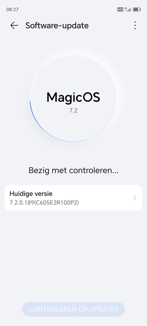 Wacht tot de zoekopdracht beëindigd is