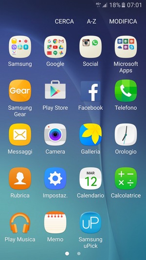 Seleziona Samsung
