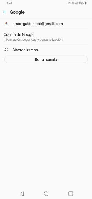 Seleccione Sincronización